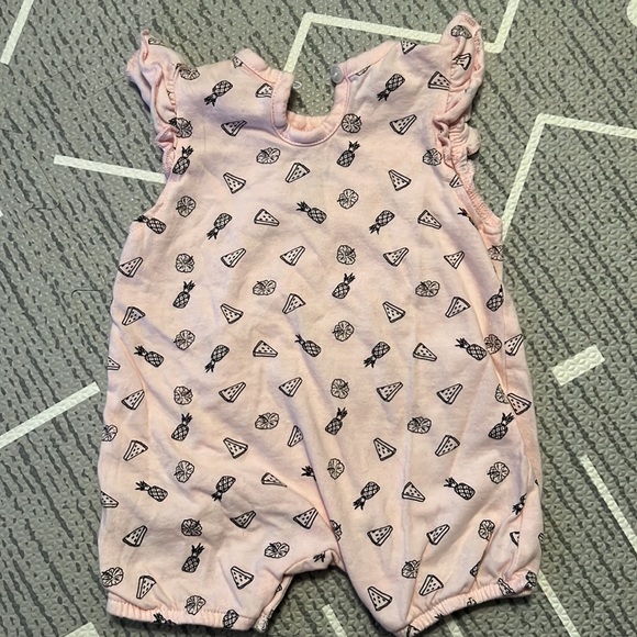 RAE DUNN ARTISAN PINK BABY ROMPER, SWEETEST BABY EVER, SET OF 2, SIZE 0-3M - Picture 9 of 9